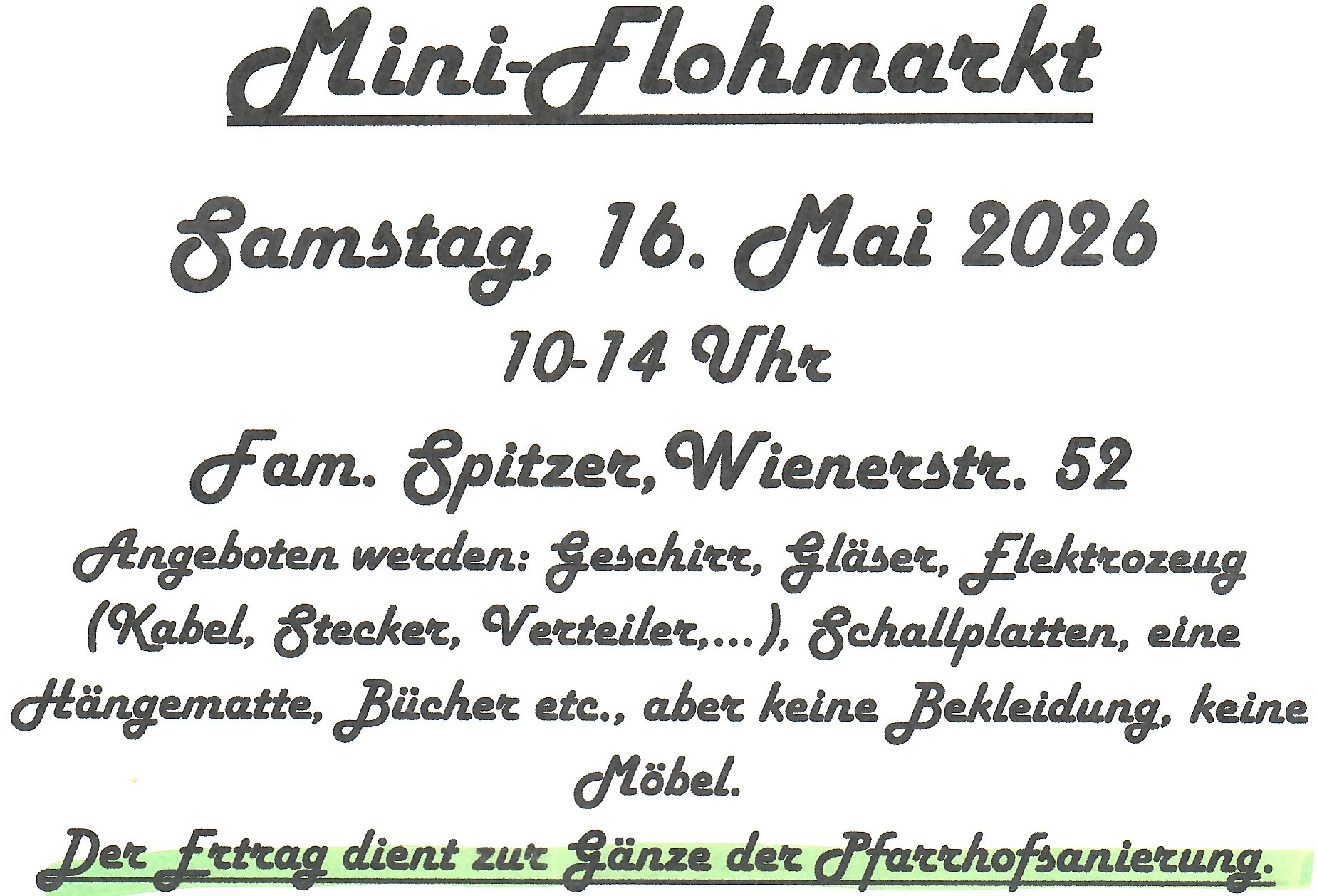 Miniflohmarkt
